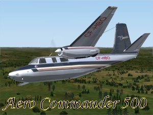 Aero Commander 500. Black on shiny metal livery.jpg