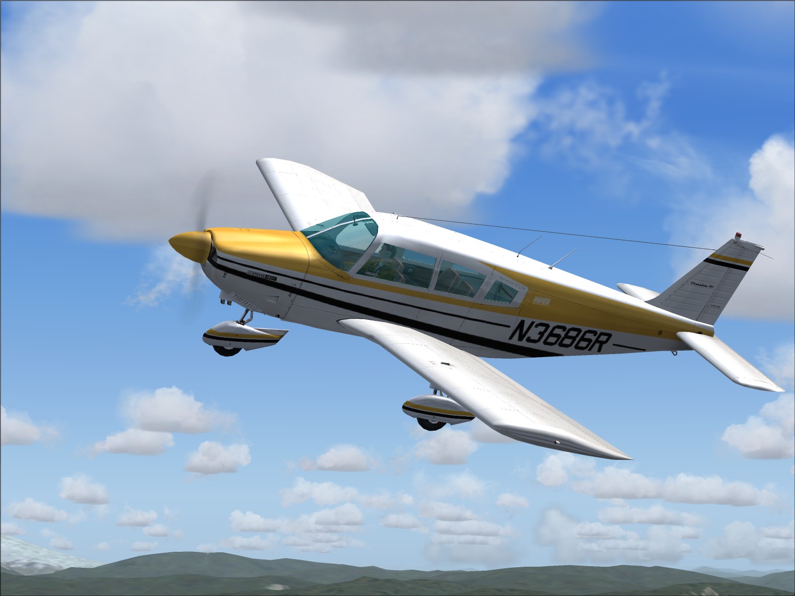 Carenado Cherokee 180F Real World N3686R Repaint.jpg