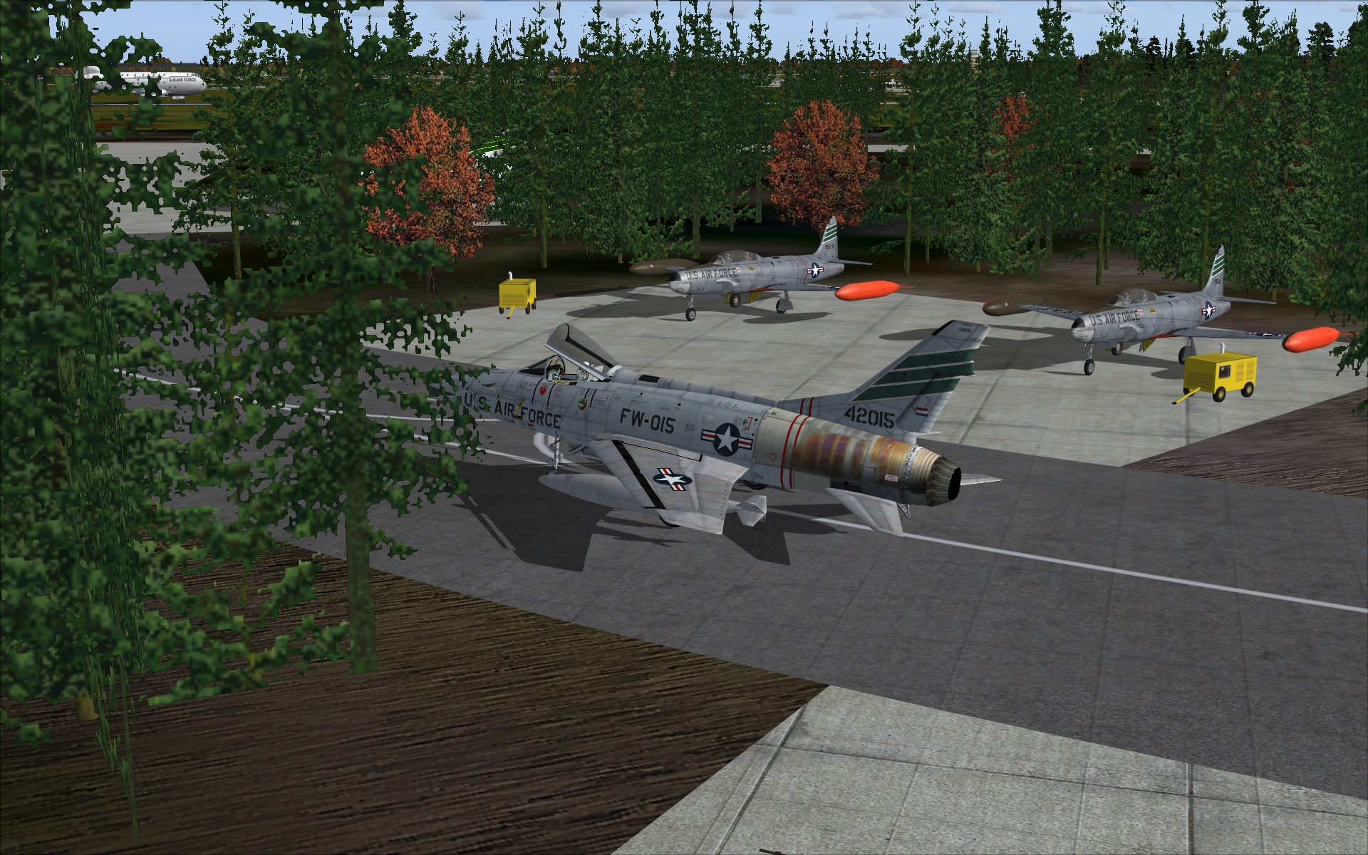 EHSB 1957  T-33s 32nd F-100C Huub Paints.jpg
