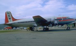 DC-4 VH-INJ Wagga August 1964.jpg