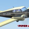 Piper Apache, Black on Cream livery