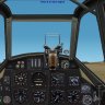 BF-109E cockpit panel with the offset gunsight