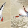 High G wingroot vapor effect for IRIS F-16D