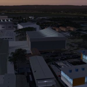 Night view inside Flight Simulator X