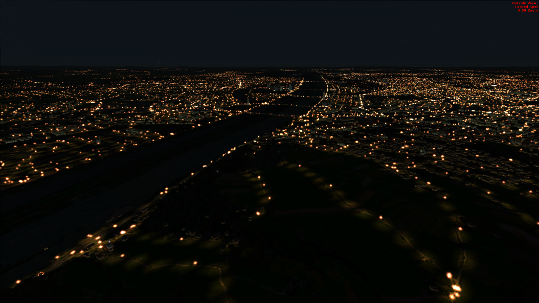 In flight over Vienna.