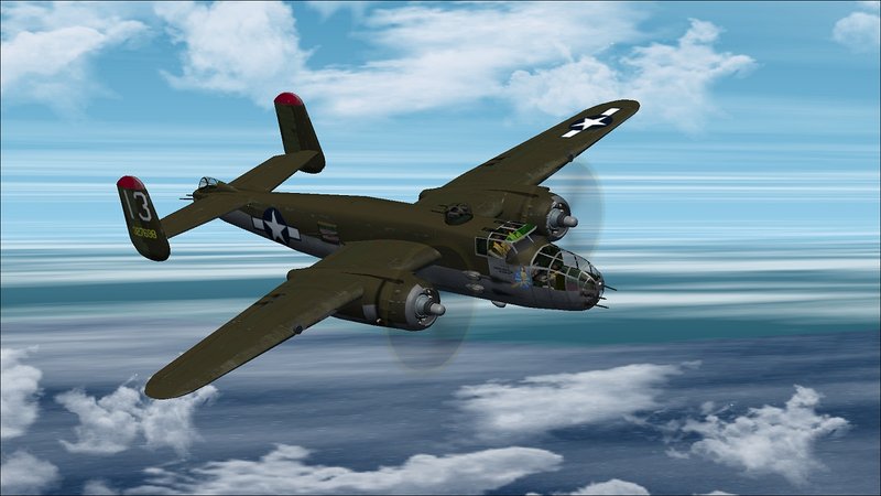 North American B 25J Mitchell 445 BS 321 BG